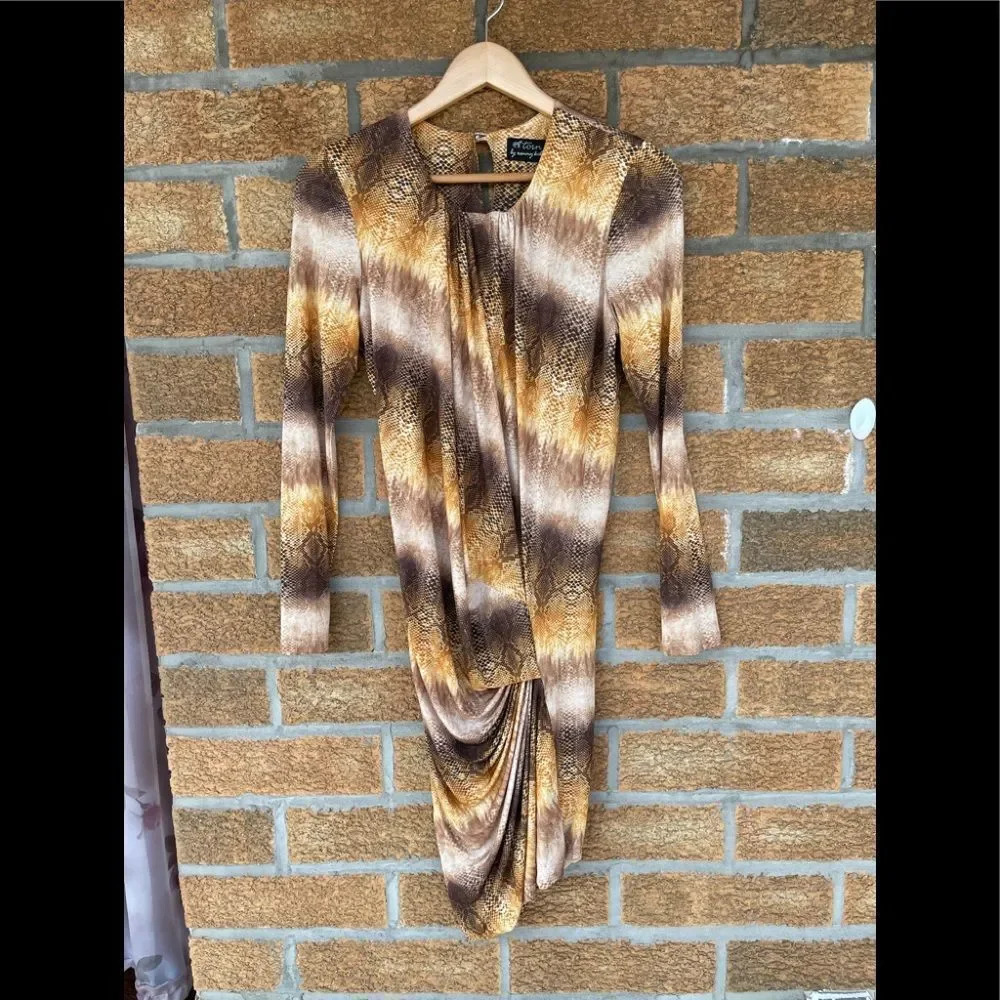 Torn by Ronny Kobo snakeskin dress medium